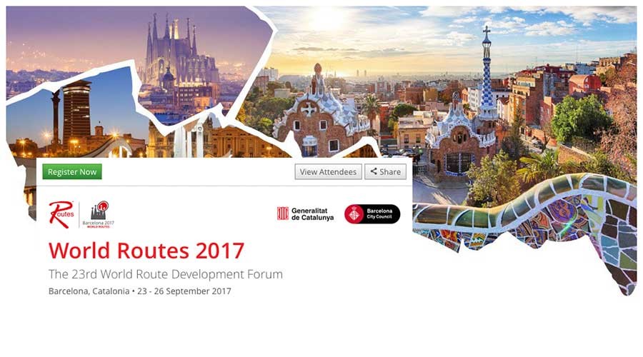 Flight Operations To World Routes 2017 Barcelona